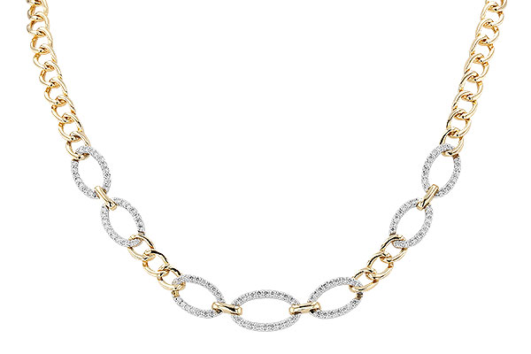 B291-84043: NECKLACE 1.12 TW (17")(INCLUDES BAR LINKS)