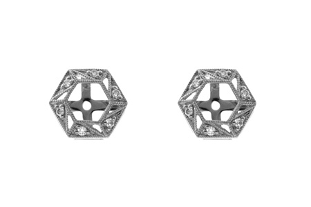 F018-26743: EARRING JACKETS .08 TW (FOR 0.50-1.00 CT TW STUDS)