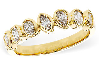 A292-79543: LDS DIA WED RG .62 TW FANCY CUT DIAS