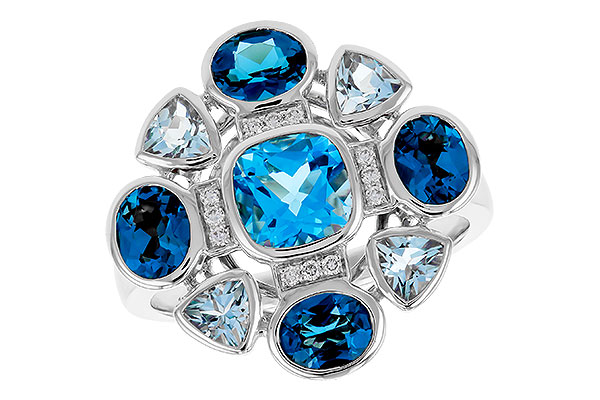 B292-75834: LDS RG 3.19 TW BLUE TOPAZ 3.25 TGW