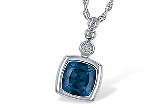 C208-21288: NECK 1.50 LONDON BLUE TOPAZ 1.54 TGW
