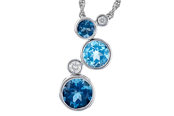 C290-97716: NECK 2.30 BLUE TOPAZ 2.40 TGW