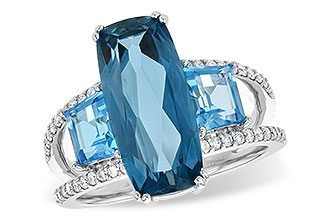 F208-24043: LDS RG 6.40 TW BLUE TOPAZ 6.67 TGW