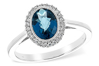 H207-28570: LDS RG 1.27 LONDON BLUE TOPAZ 1.42 TGW