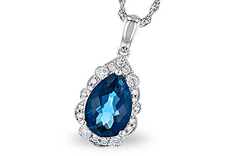 H290-97715: NECK 2.25 LONDON BLUE TOPAZ 2.40 TGW (10x7 PS)
