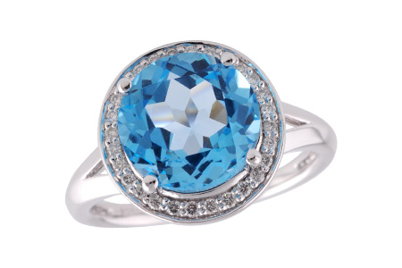 K205-48633: LDS RG 4.17 BLUE TOPAZ 4.32 TGW