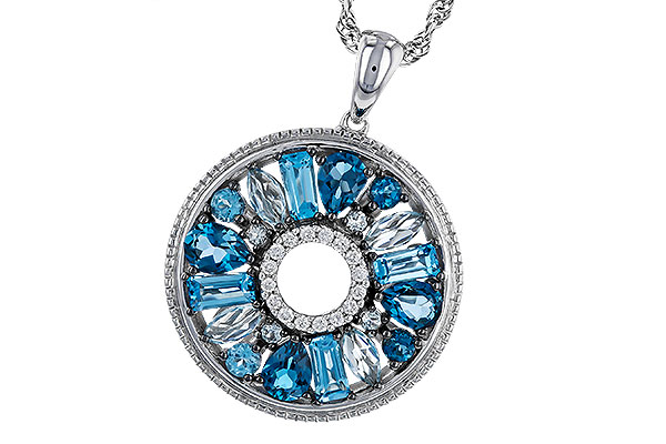 K292-76761: NECKLACE 1.67 BLUE TOPAZ 1.72 TGW