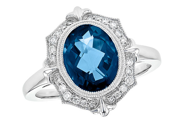 L208-25833: LDS RG 3.00 LONDON BLUE TOPAZ 3.16 TGW